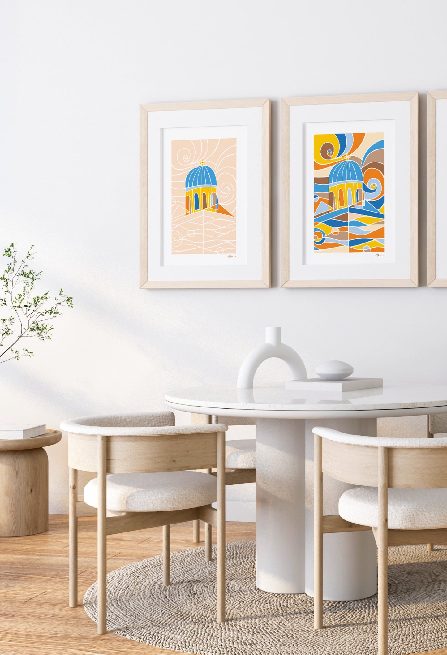 Dome & Sea Art Print