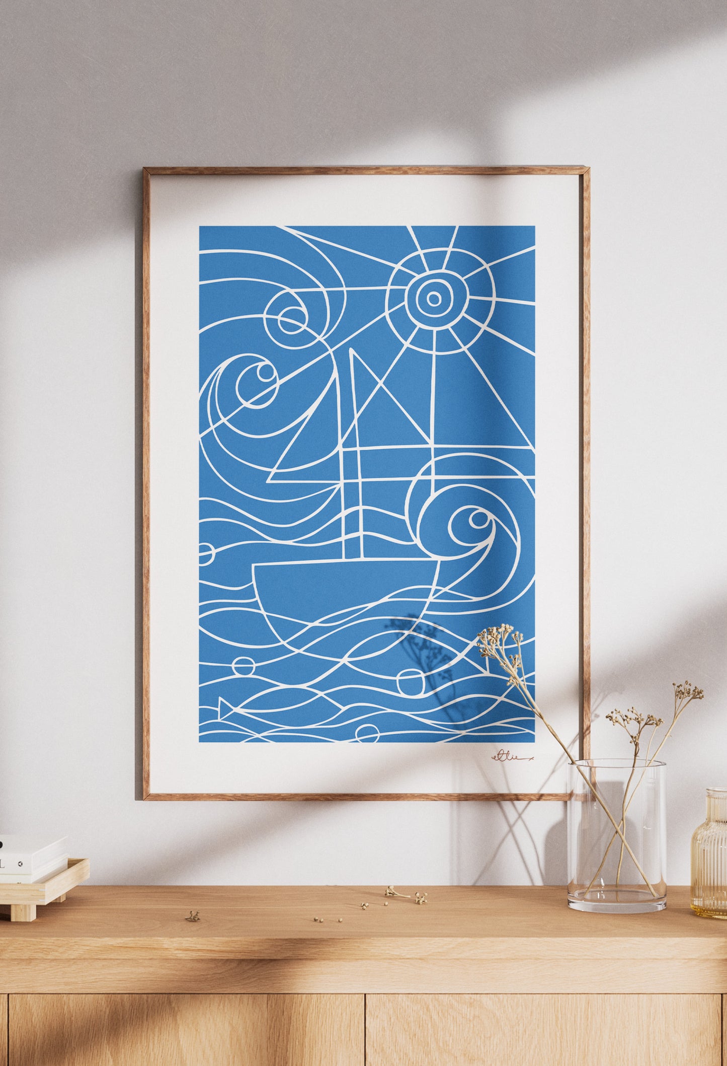 Seaside Blue Art Print