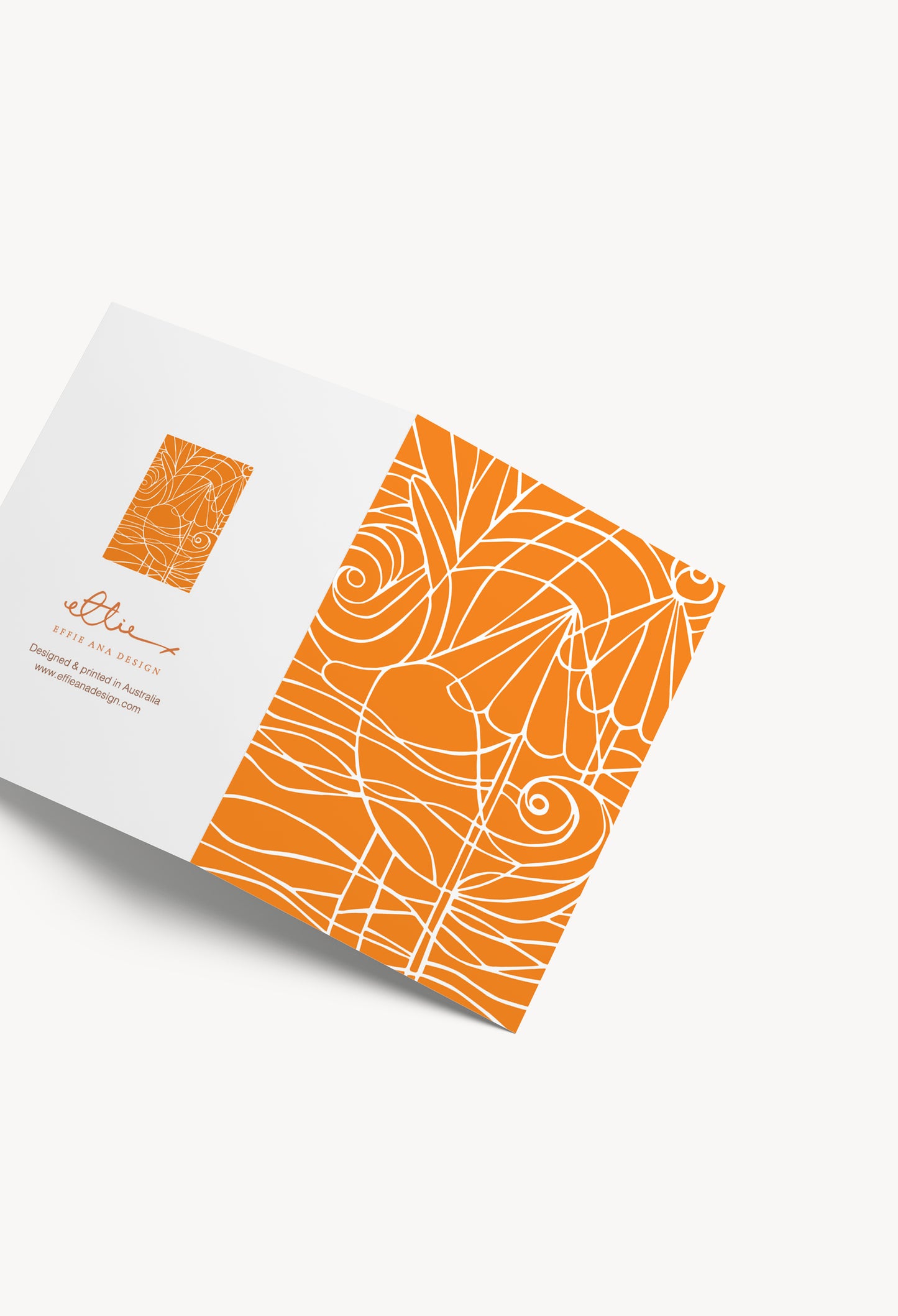 Orange Coastal Duck Card