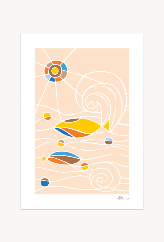Coastal Serenity Art Print