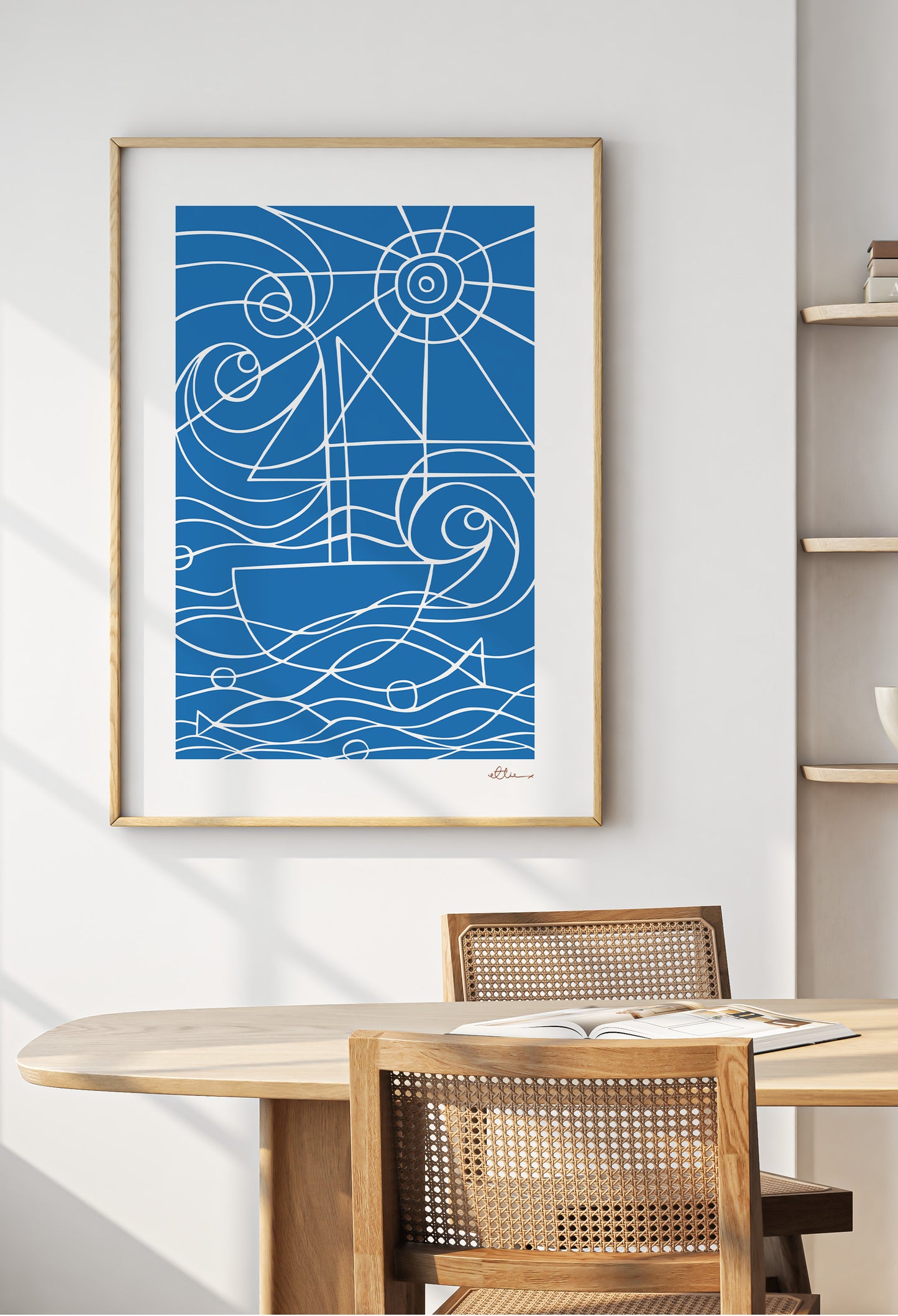 Seaside Blue Art Print