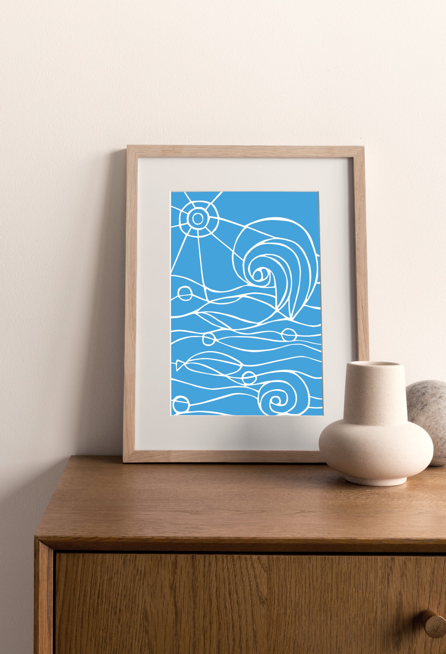 Summer Drift Blue Card