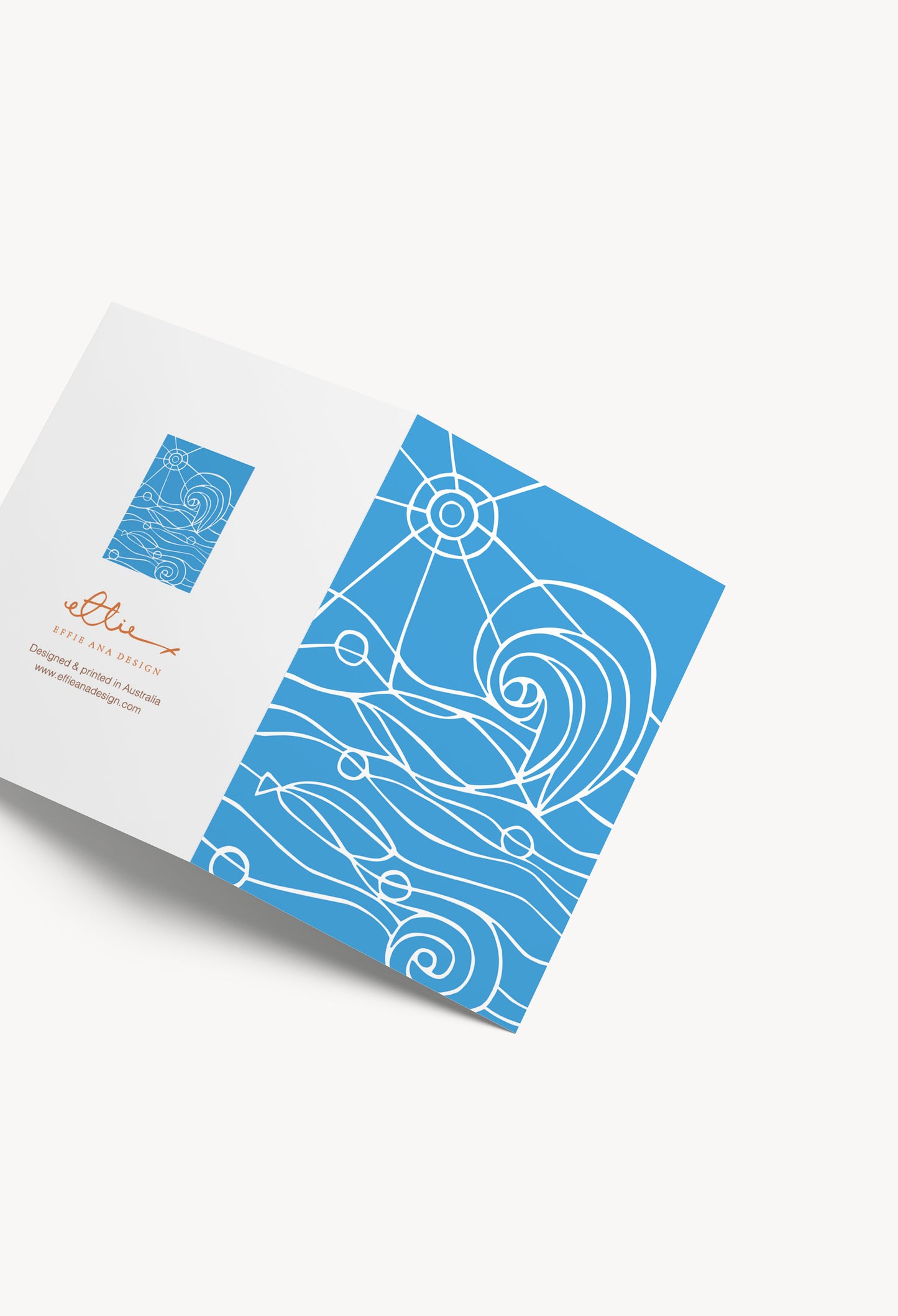 Summer Drift Blue Card