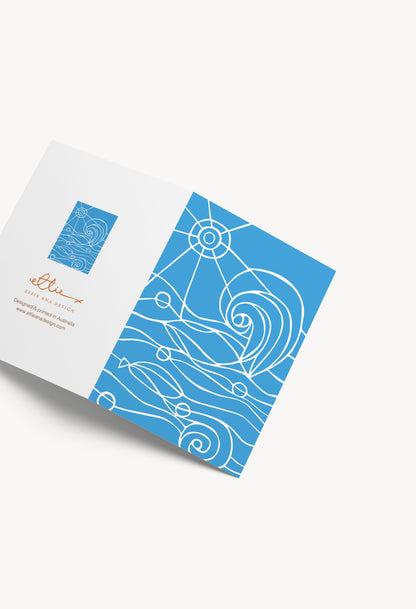 Summer Drift Blue Card