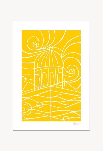 Nisaki Yellow Art Print