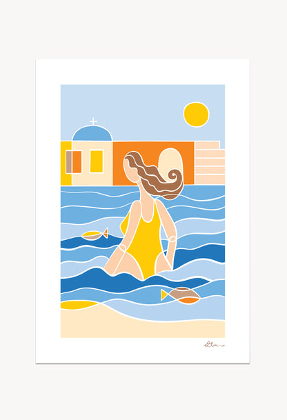 Thalassa Glow Art Print