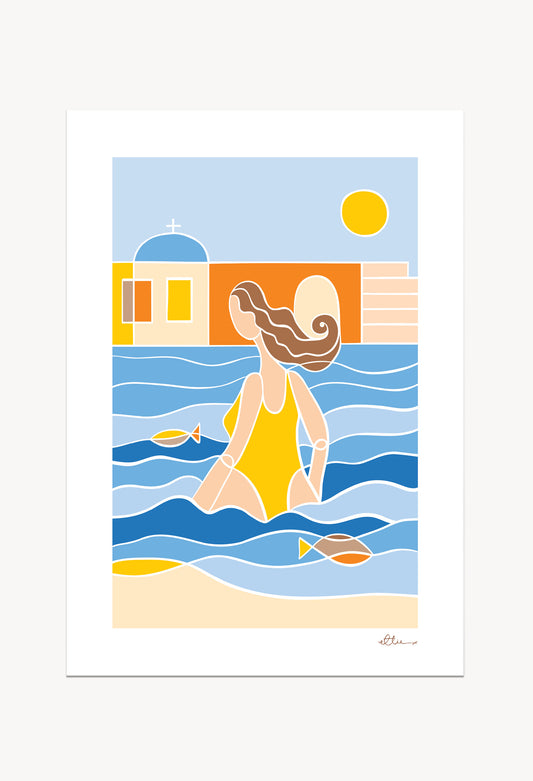 Thalassa Glow Art Print