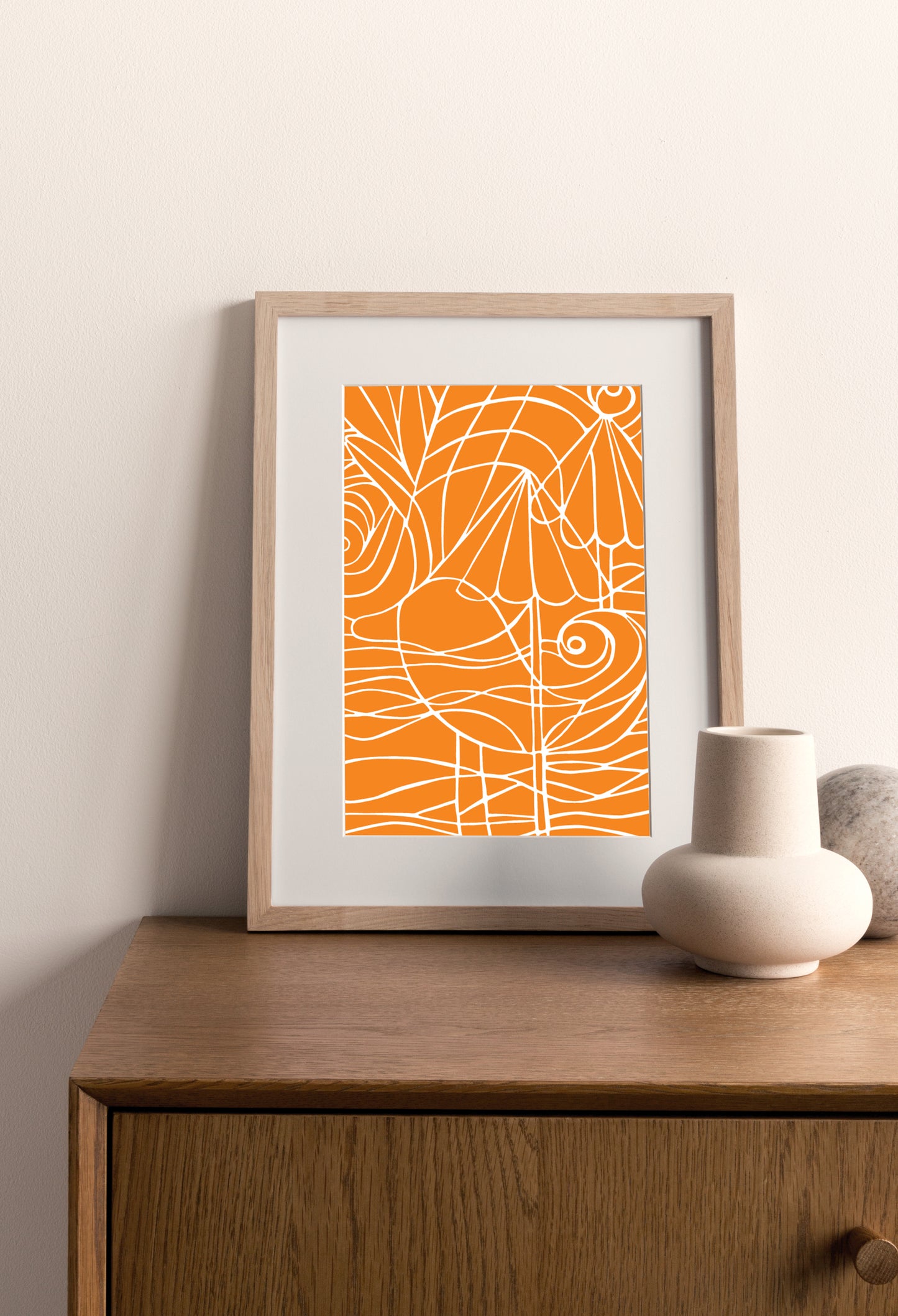 Orange Coastal Duck Card