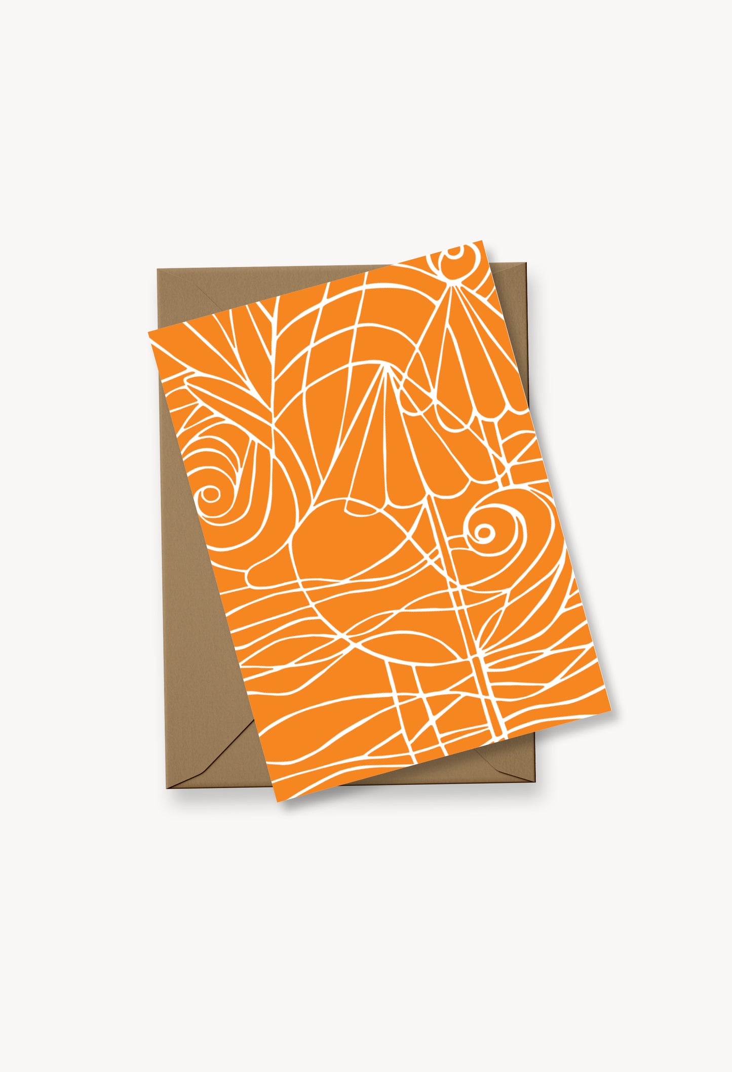 Orange Coastal Duck Card