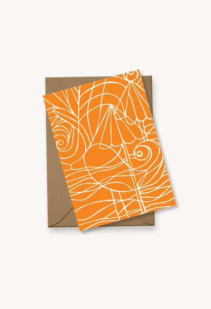 Orange Coastal Duck Card
