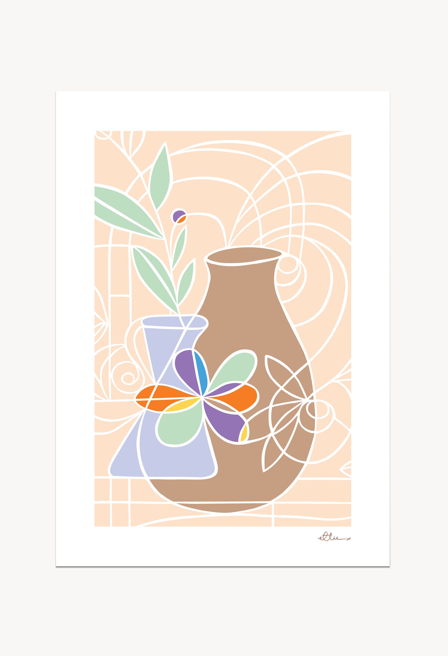 Curved Form Art Print